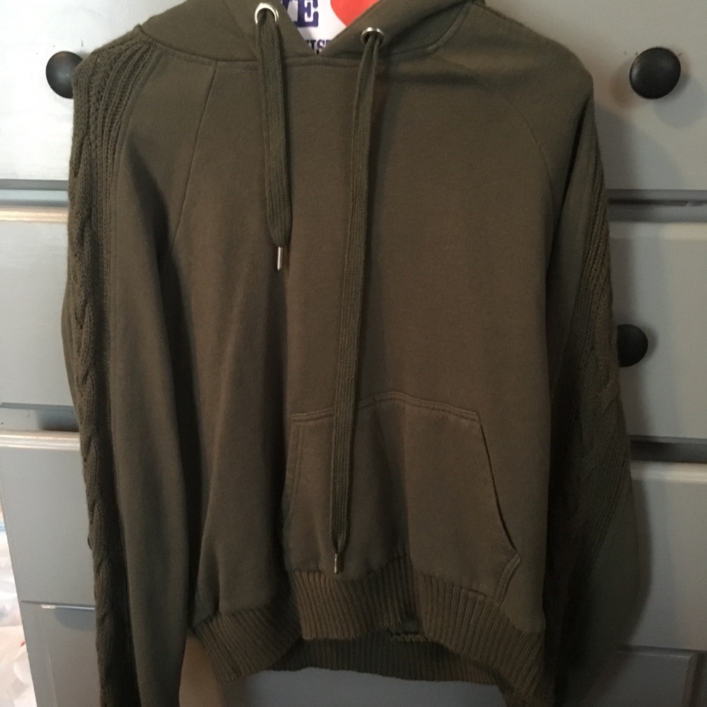 Green hoodie